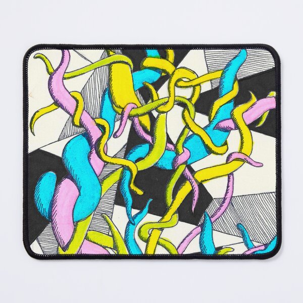 Item preview, Fun Chaotic Tangled Geometry Abstract Line Color Messy Doodle designed and sold by BOKEbyTC.