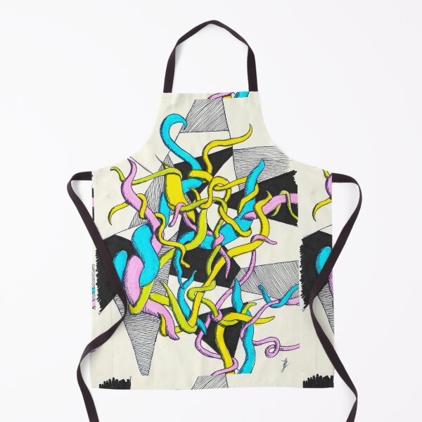 Item preview, Fun Chaotic Tangled Geometry Abstract Line Color Messy Doodle  designed and sold by BOKEbyTC.