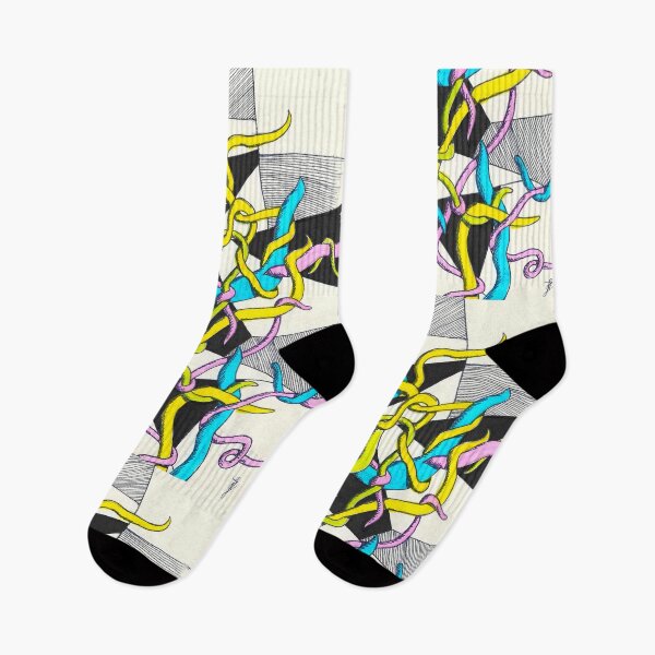 Item preview, Fun Chaotic Tangled Geometry Abstract Line Color Messy Doodle  designed and sold by BOKEbyTC.