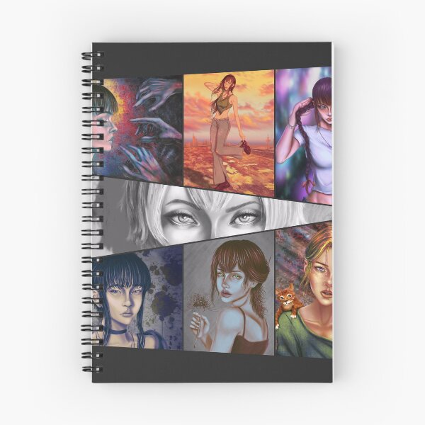 Item preview, Aesthetic portrait paintings collage 7 artworks designed and sold by Witseart.