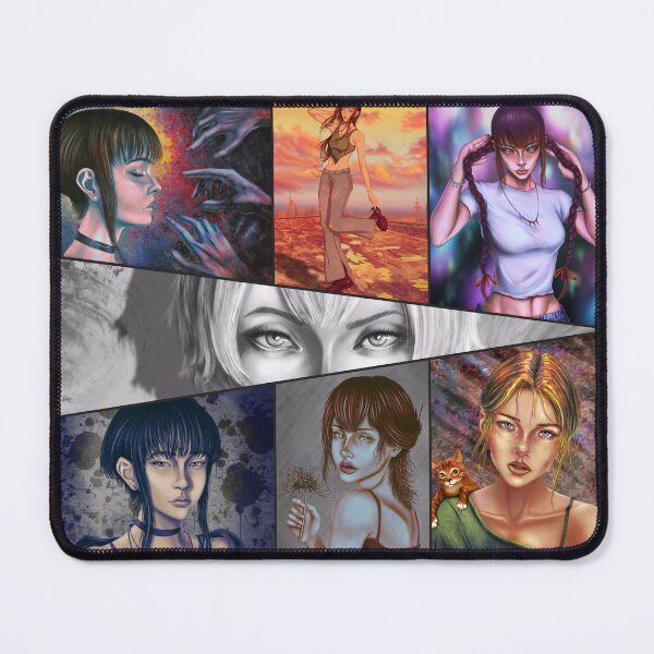 Item preview, Aesthetic portrait paintings collage 7 artworks designed and sold by Witseart.