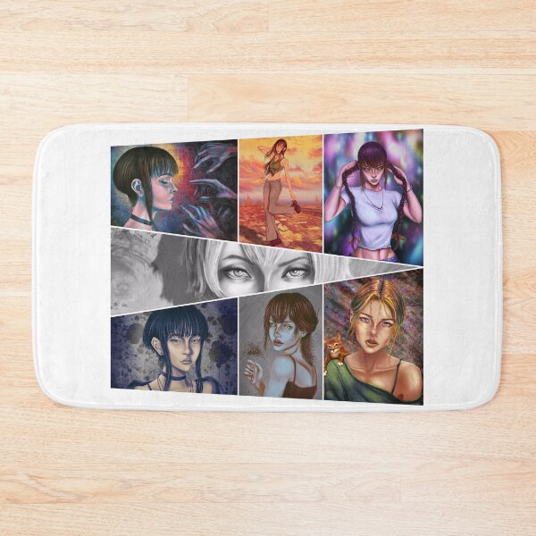 Item preview, Aesthetic portrait paintings collage 7 artworks designed and sold by Witseart.