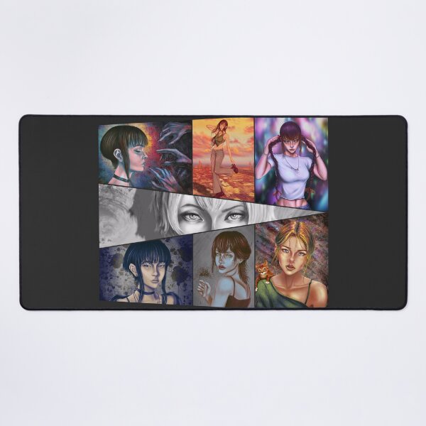 Item preview, Aesthetic portrait paintings collage 7 artworks designed and sold by Witseart.