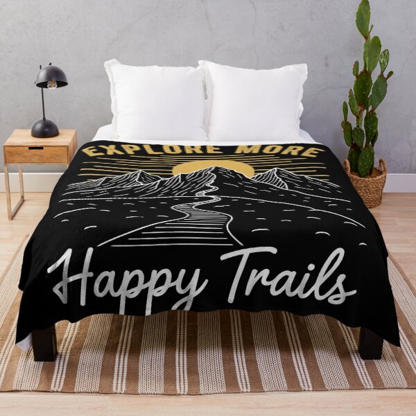 Item preview, Explore More Happy Trails Retro Mountain Pathway designed and sold by Amir Faysal.