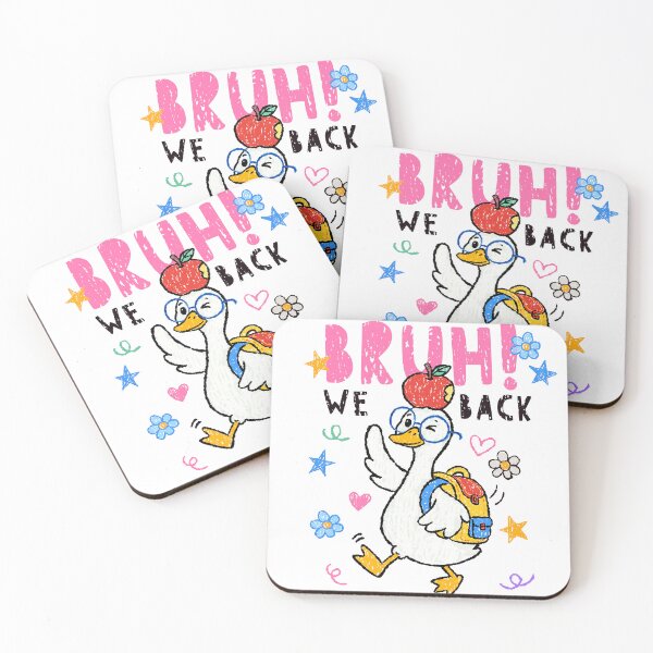 Item preview, Bruh We Back Funny School Goose designed and sold by suechtmpoa.