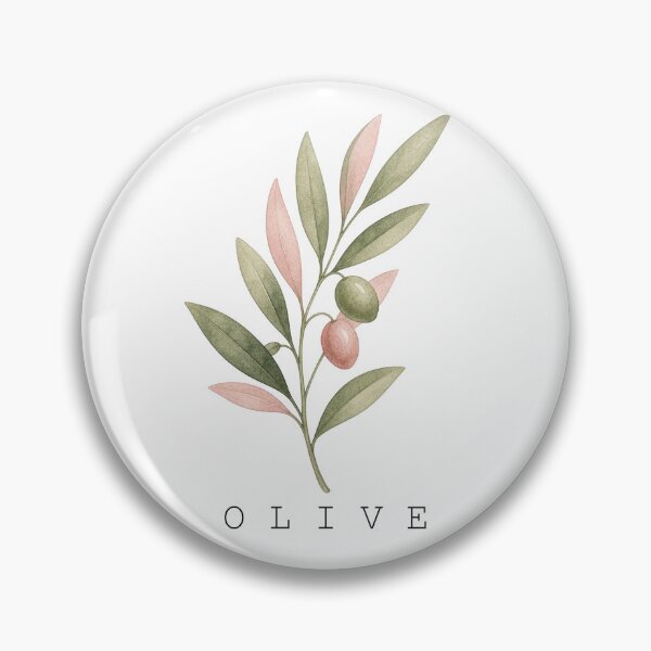 Item preview, Female Names Plants Elegant Watercolor Olive Branch Art designed and sold by FernLiz.