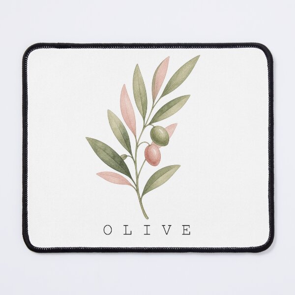 Item preview, Female Names Plants Elegant Watercolor Olive Branch Art designed and sold by FernLiz.