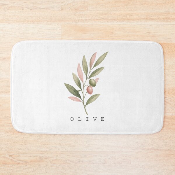 Item preview, Female Names Plants Elegant Watercolor Olive Branch Art designed and sold by FernLiz.