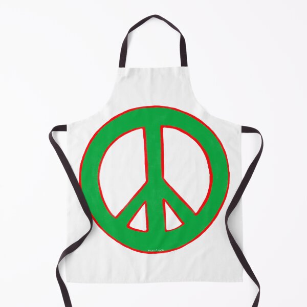 Item preview, Peace Symbol Disarmament Peace Sign Green and Red designed and sold by CovetedCove.