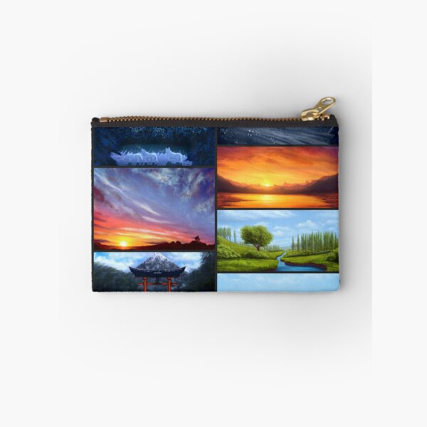 Item preview, Aesthetic landscape paintings collage 7 artworks designed and sold by Witseart.