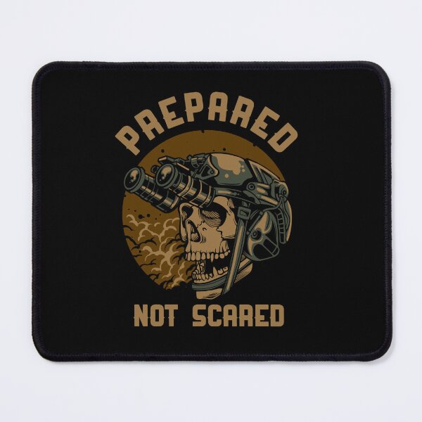 Item preview, Prepared Not Scared Tactical Skull Military Survival Vintage T-Shirt designed and sold by phsycartwork.