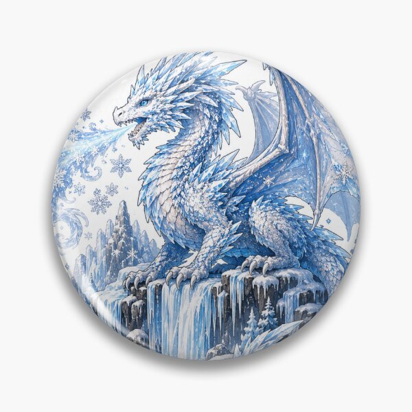Item preview, Ice Dragon Waterfall Fantasy designed and sold by InkPixell.