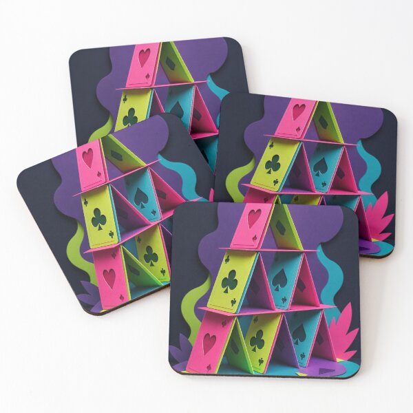 Item preview, Glowing Neon Poker Cards Futuristic Design designed and sold by Mattigiov.