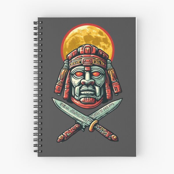 Item preview, Mayan Warrior Mask with Crossed Blades & Moon | Elysium Echoes Icon designed and sold by Shift-Bloom.