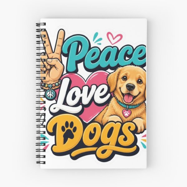 Item preview, Peace Love Dogs Cute Dog Lover Sticker designed and sold by KomalArtStudio.