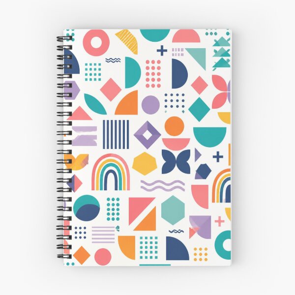 Item preview, Colourful Mid Century Modern Geometric Pattern | Abstract Retro Shapes designed and sold by My Gluten Free Life UK.