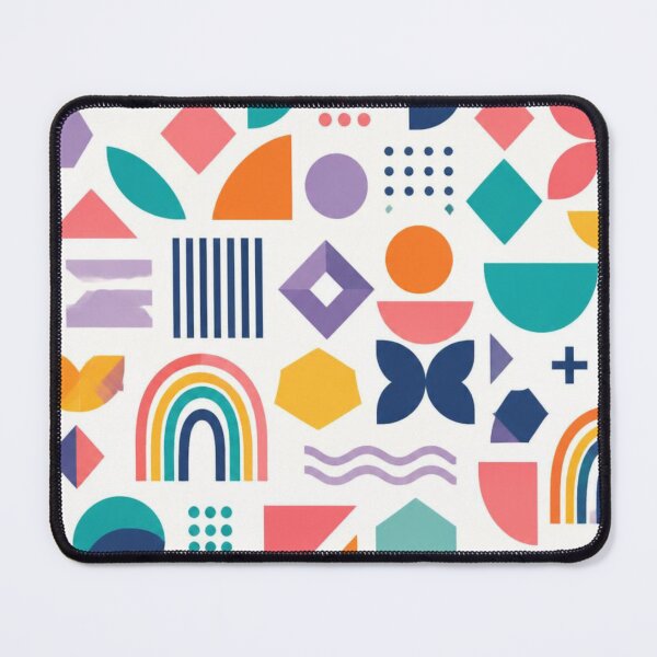 Item preview, Colourful Mid Century Modern Geometric Pattern | Abstract Retro Shapes designed and sold by My Gluten Free Life UK.