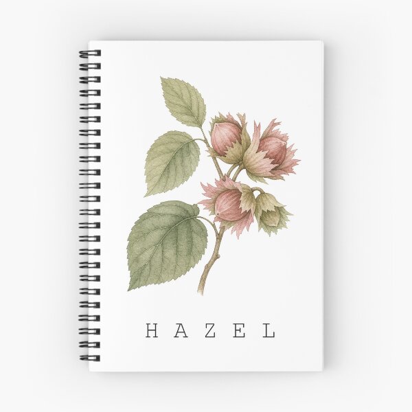 Item preview, Female Names Plants Elegant Watercolor Hazel Branch Art designed and sold by FernLiz.