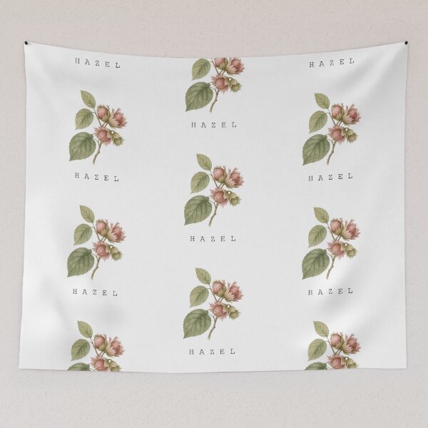 Item preview, Female Names Plants Elegant Watercolor Hazel Branch Art designed and sold by FernLiz.