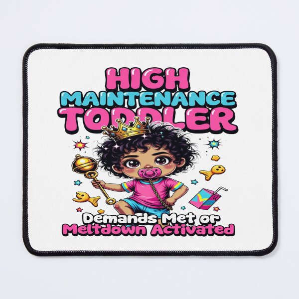 Item preview, High Maintenance Toddler – Demands Met or Meltdown Activated | Funny Toddler Mom Life T-Shirt | Cute Parenting Humor Graphic Gift designed and sold by Sushikidsntoddlers.