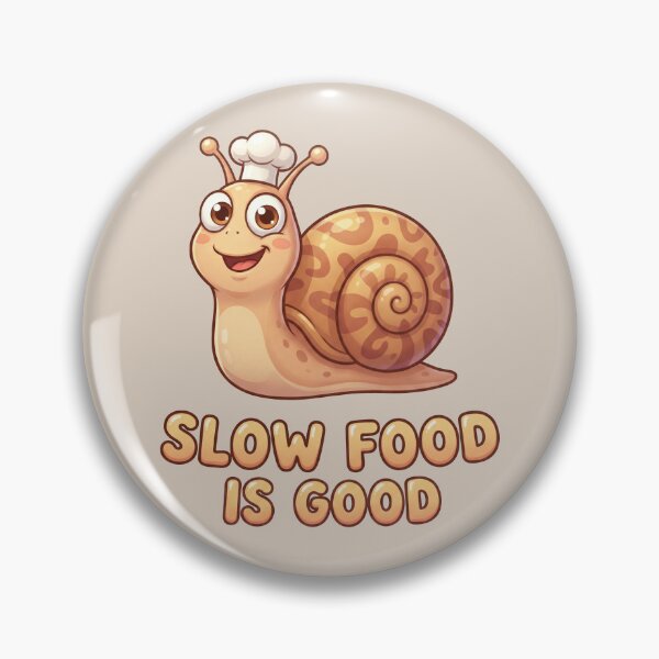 Item preview, Slow Food Funny Snail Illustration – Fast Food Parody Humor Design 5 designed and sold by WordPlayStudio.
