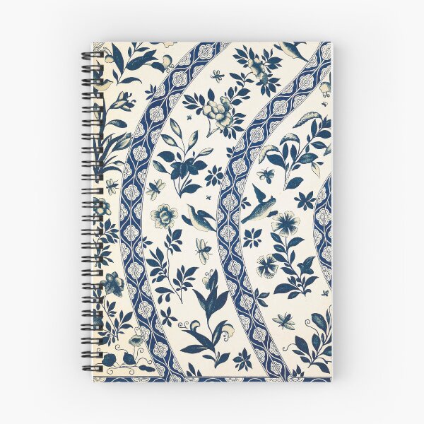 Item preview, Vintage Blue and White Chinoiserie Floral Pattern designed and sold by The Ravens Ballad.