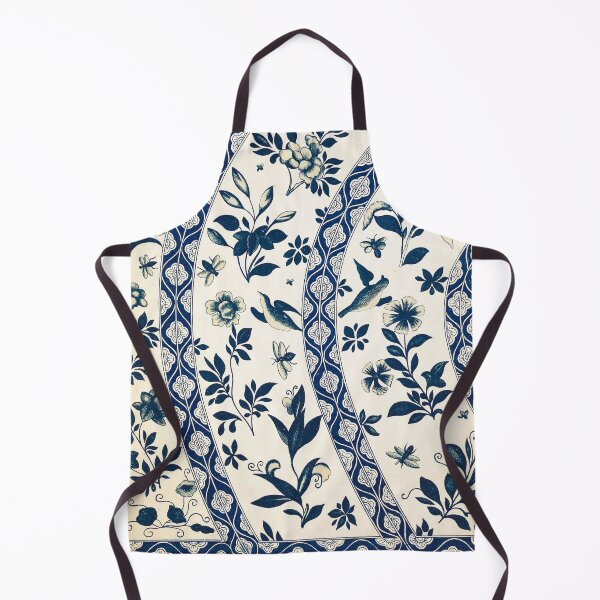 Item preview, Vintage Blue and White Chinoiserie Floral Pattern designed and sold by The Ravens Ballad.