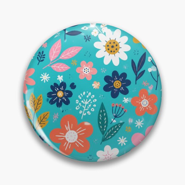 Item preview, Bright Floral Pattern | Colourful Scandinavian Flower Illustration designed and sold by My Gluten Free Life UK.