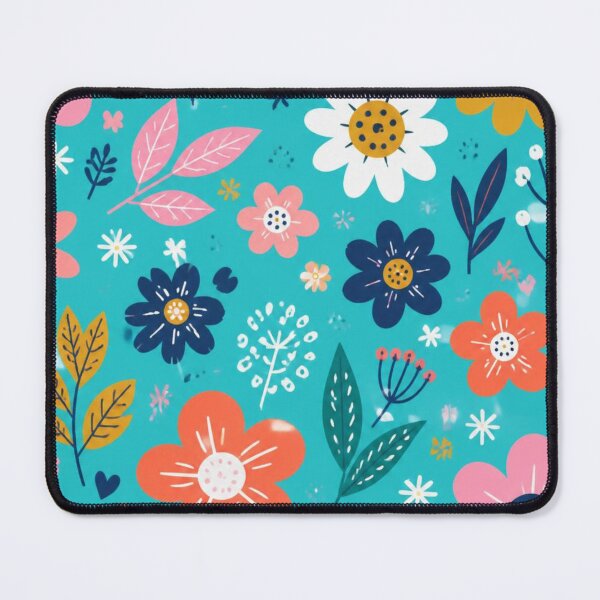 Item preview, Bright Floral Pattern | Colourful Scandinavian Flower Illustration designed and sold by My Gluten Free Life UK.