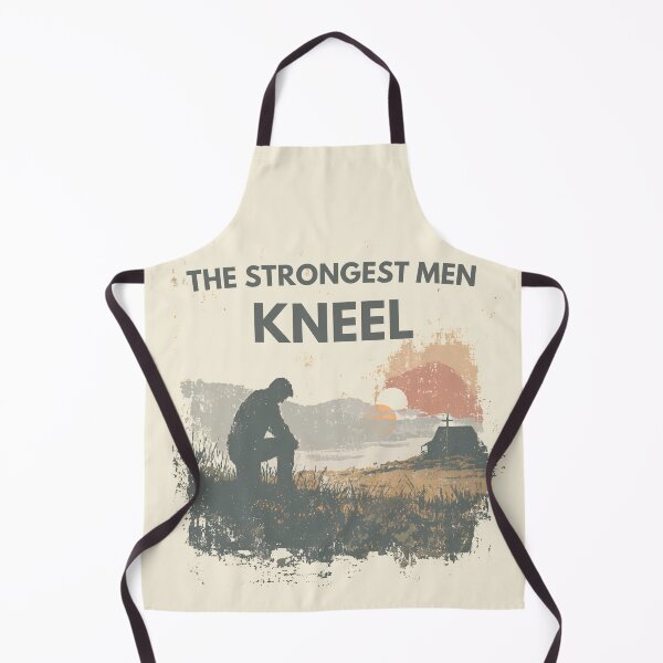 Item preview, The Strongest Men Kneel | Faith Based Christian Gift designed and sold by Bound for Wonder.