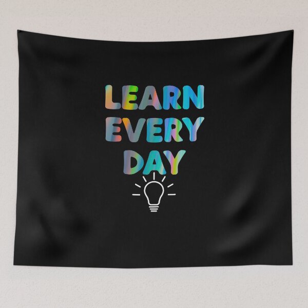 Item preview, Learn Every Day Motivational Typography Design designed and sold by EDUCATION & FESTIVAL.