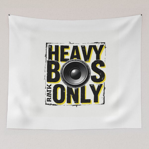 Item preview, Heavy Bass Only Music Speaker Graphic designed and sold by FlippoStories.
