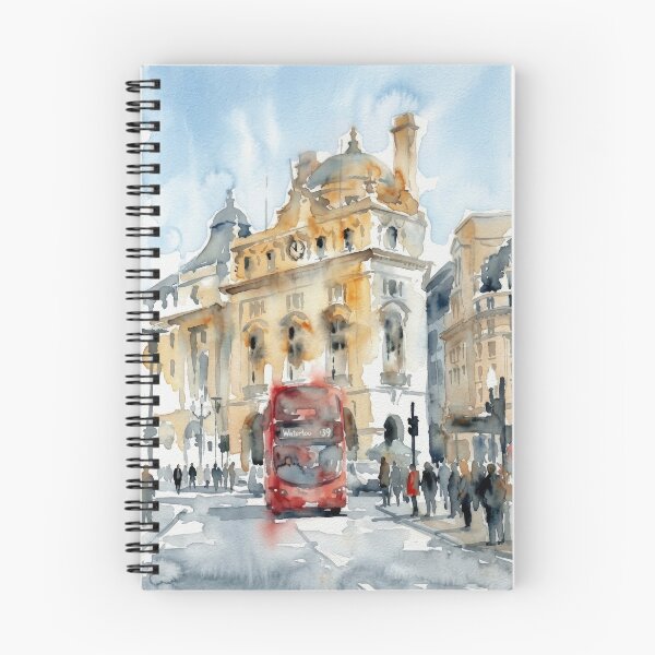 Item preview, Bartholomew Lane London Watercolor Painting designed and sold by caracatita75.