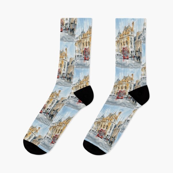Item preview, Bartholomew Lane London Watercolor Painting designed and sold by caracatita75.