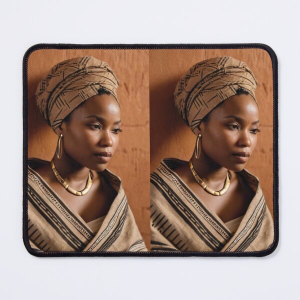 Item preview, Fashion - Woman in Turban and Shawl, Natural Elegance and African Heritage designed and sold by Beat-It.