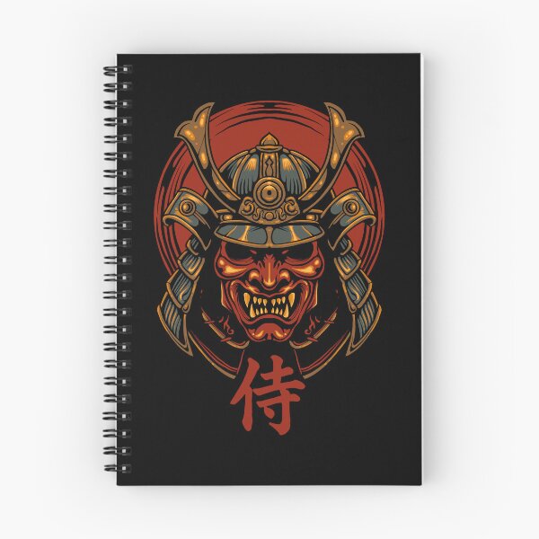 Item preview, Japanese Samurai Oni Mask Vintage Demon Warrior Japanese Art T-Shirt designed and sold by phsycartwork.