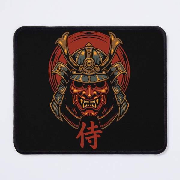 Item preview, Japanese Samurai Oni Mask Vintage Demon Warrior Japanese Art T-Shirt designed and sold by phsycartwork.