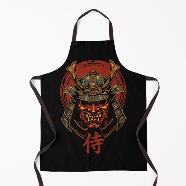 Item preview, Japanese Samurai Oni Mask Vintage Demon Warrior Japanese Art T-Shirt designed and sold by phsycartwork.