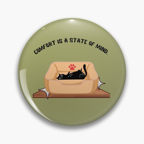 Item preview, Funny Cat Art - Comfort Is A State Of Mind Pet Bed Meme designed and sold by AhmadAnnaPrints.