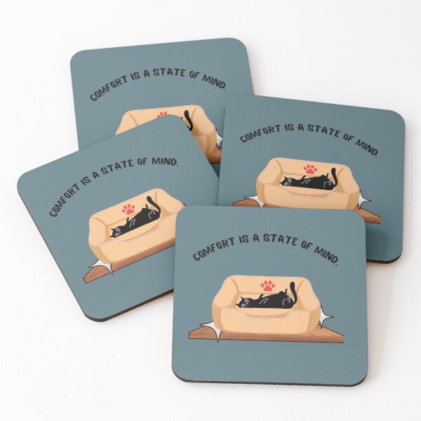 Item preview, Funny Cat Art - Comfort Is A State Of Mind Pet Bed Meme designed and sold by AhmadAnnaPrints.