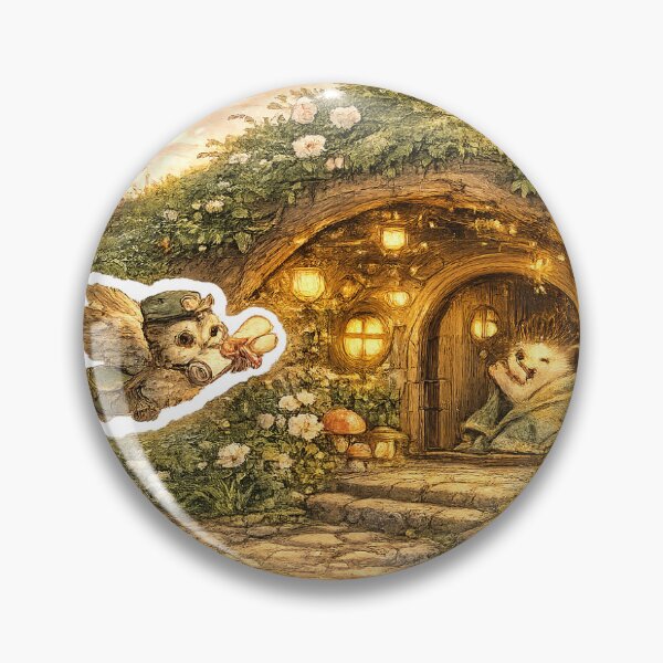 Item preview, Cozy Hobbit House Garden designed and sold by InkPixell.