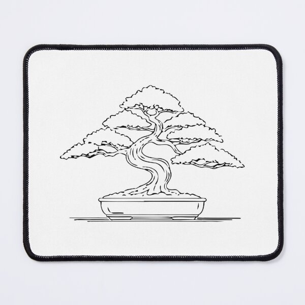 Item preview, Minimalist Japanese Bonsai Tree Line Art designed and sold by Amir Faysal.