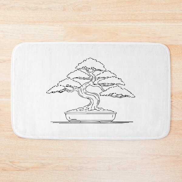 Item preview, Minimalist Japanese Bonsai Tree Line Art designed and sold by Amir Faysal.