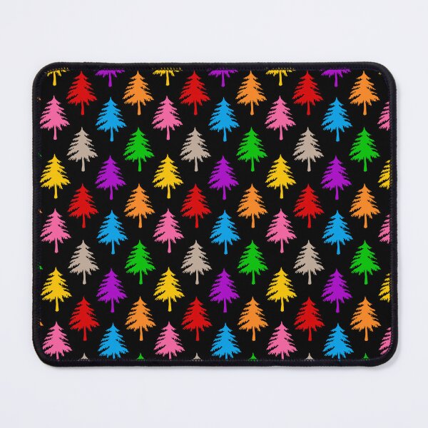 Item preview,  Multicolored Pine Cone Trees - Black  designed and sold by PatternTitan.