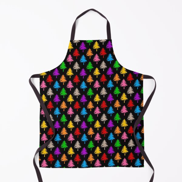 Item preview, Multicolored Pine Cone Trees - Black designed and sold by PatternTitan.