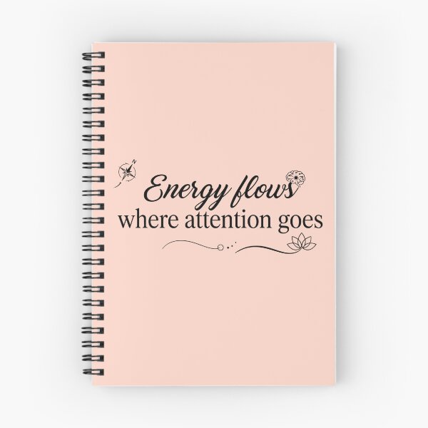 Item preview, Energy Flows Where Attention Goes Cute Typography Manifestation Quote designed and sold by MarJul.