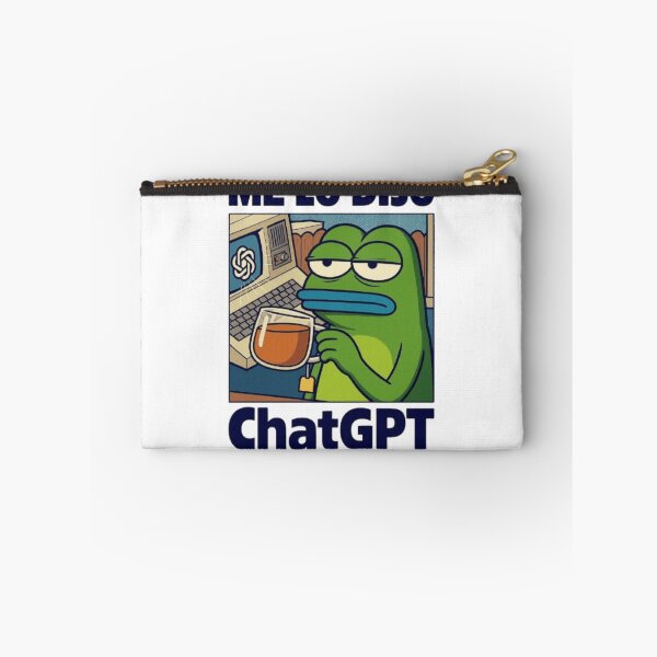 Item preview, Frog Meme – “Me Lo Dijo ChatGPT” Cartoon Design designed and sold by WATEKE.