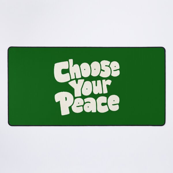 Item preview, Choose Your Peace Retro Groovy Typography Design designed and sold by CosmoMerchStore.