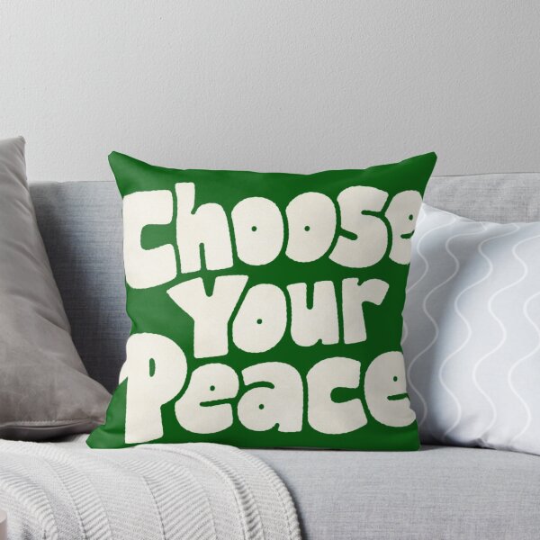 Item preview, Choose Your Peace Retro Groovy Typography Design designed and sold by CosmoMerchStore.