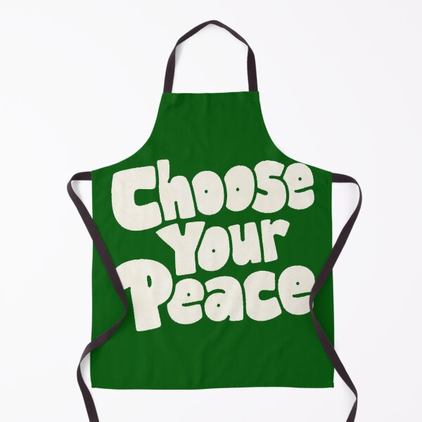 Item preview, Choose Your Peace Retro Groovy Typography Design designed and sold by CosmoMerchStore.